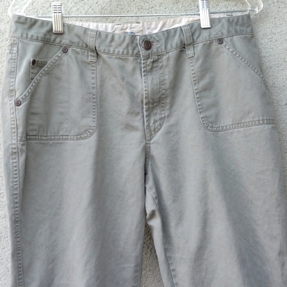 Old Navy Olive Straight Leg Mid-rise Pants 12 - Picture 3 of 8